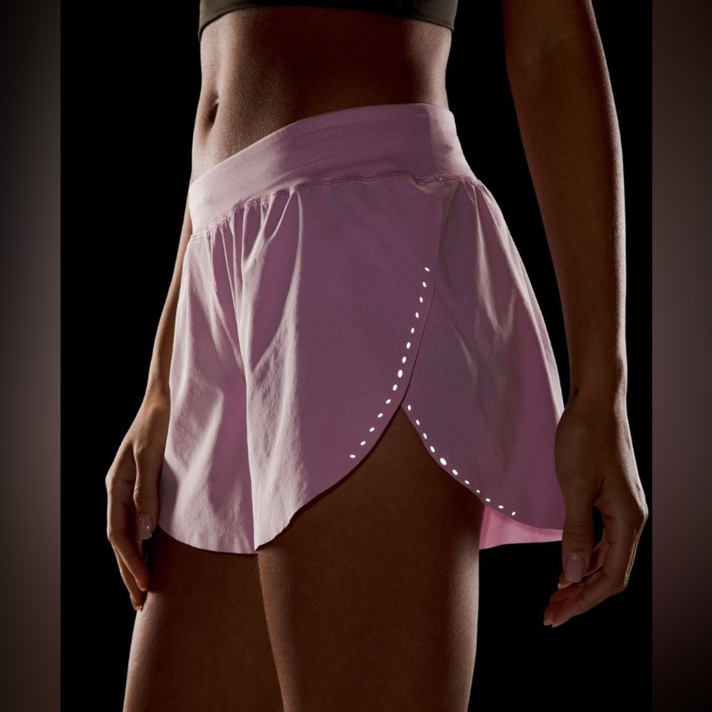 NWT Lululemon Find Your Pace High-Rise Lined Short 3" in Pink Peony
